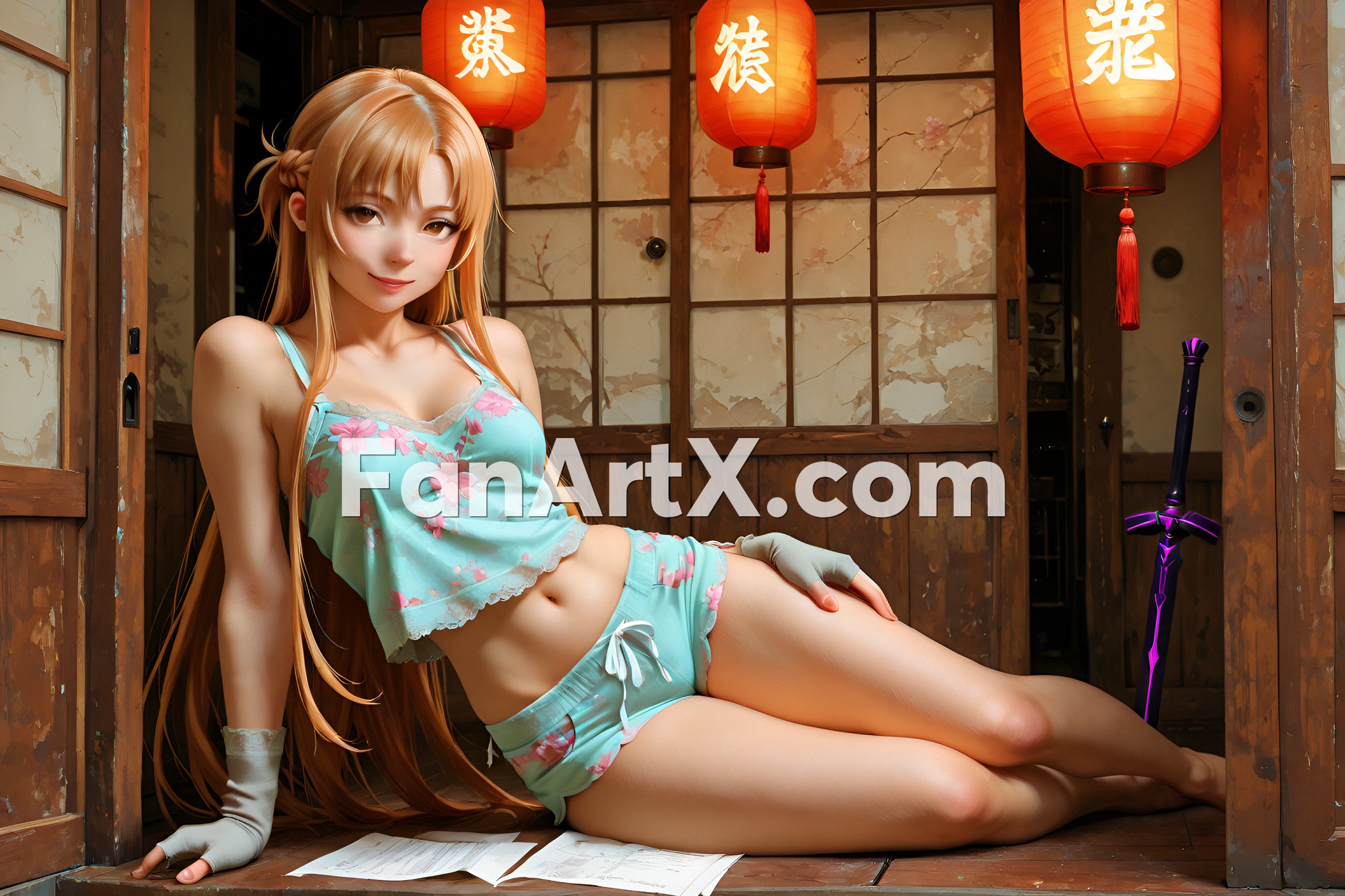 Sao Asuna Yuuki Fanart - Sword Art Online character 3178574